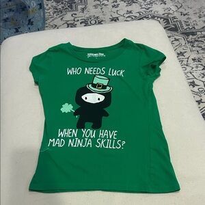 St. Patrick’s Day Green Ninja Graphic Tee